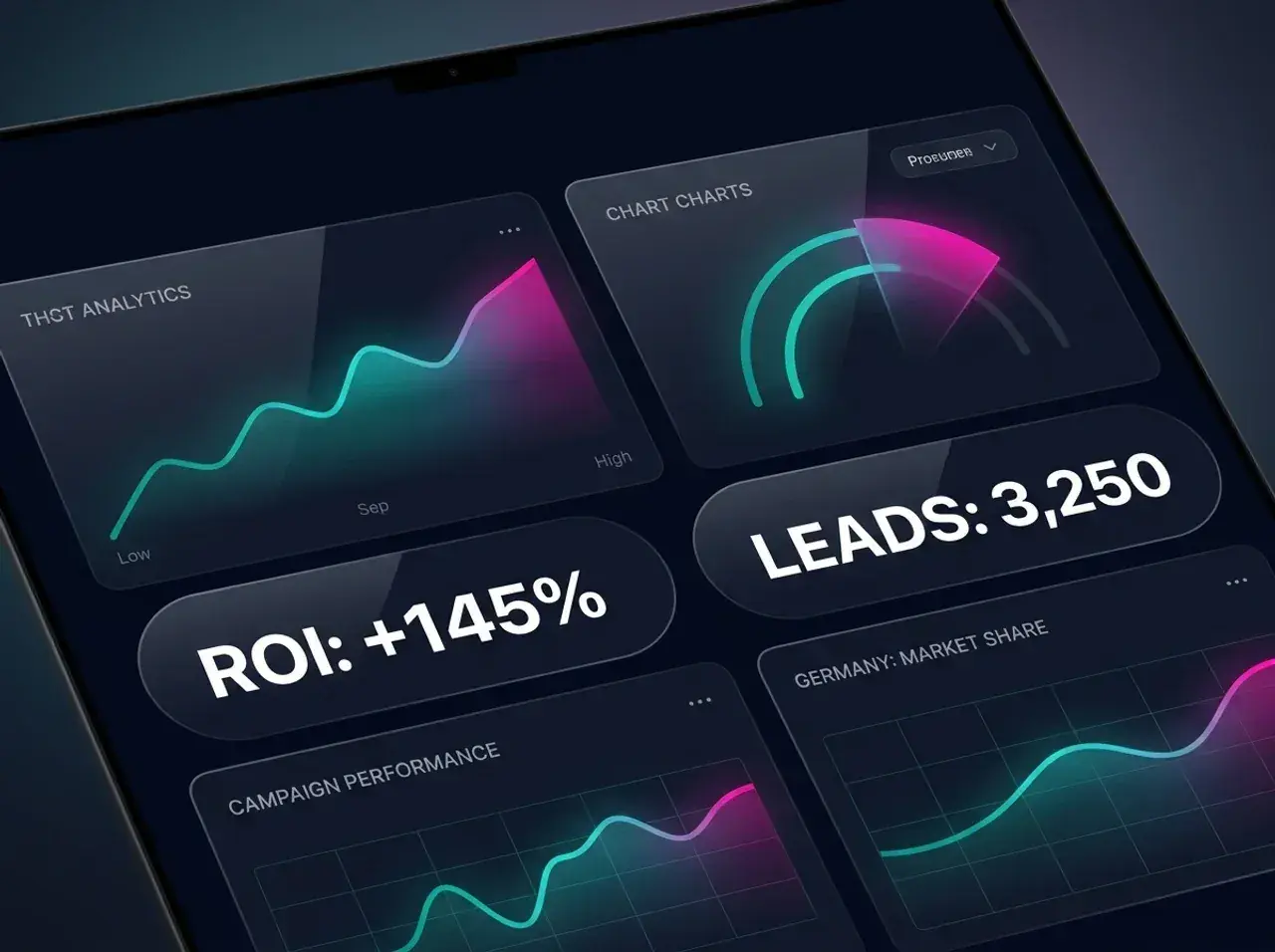 Marketing-Analytics-Dashboard mit Wachstumskennzahlen